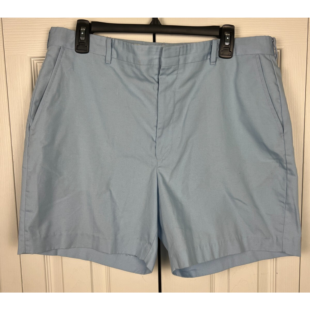 Knights Bridge For Men Vintage Light Blue‎ Chino Shorts 35" waist preppy